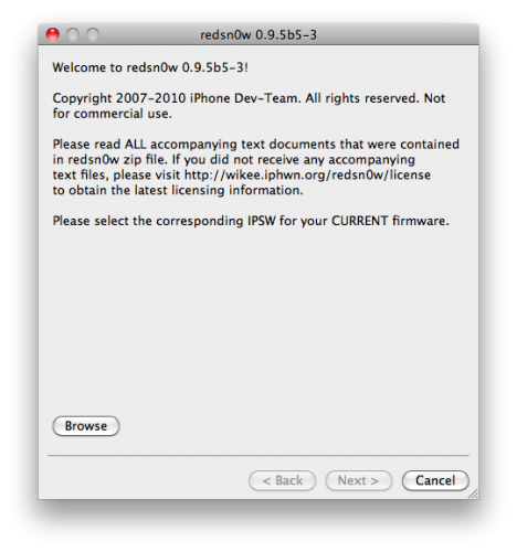redsn0w 095b5 3 RedSn0w 0.9.5b5 3: джейлбрейк iOS 4 для iPhone 3G и iPod Touch 2G