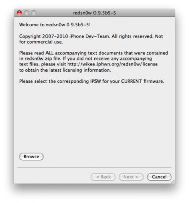 redsn0w 095b5 5 374x400 Как сделать джейлбрейк и анлок iPhone 3G с прошивкой iOS 4.0.1