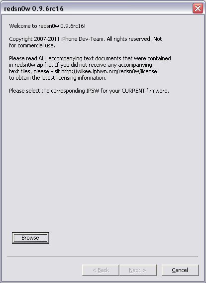  Пошаговое руководство: отвязанный джейлбрейк iOS 4.3.3 с помощью RedSn0w 0.9.6 rc16 (Windows / Mac OS)